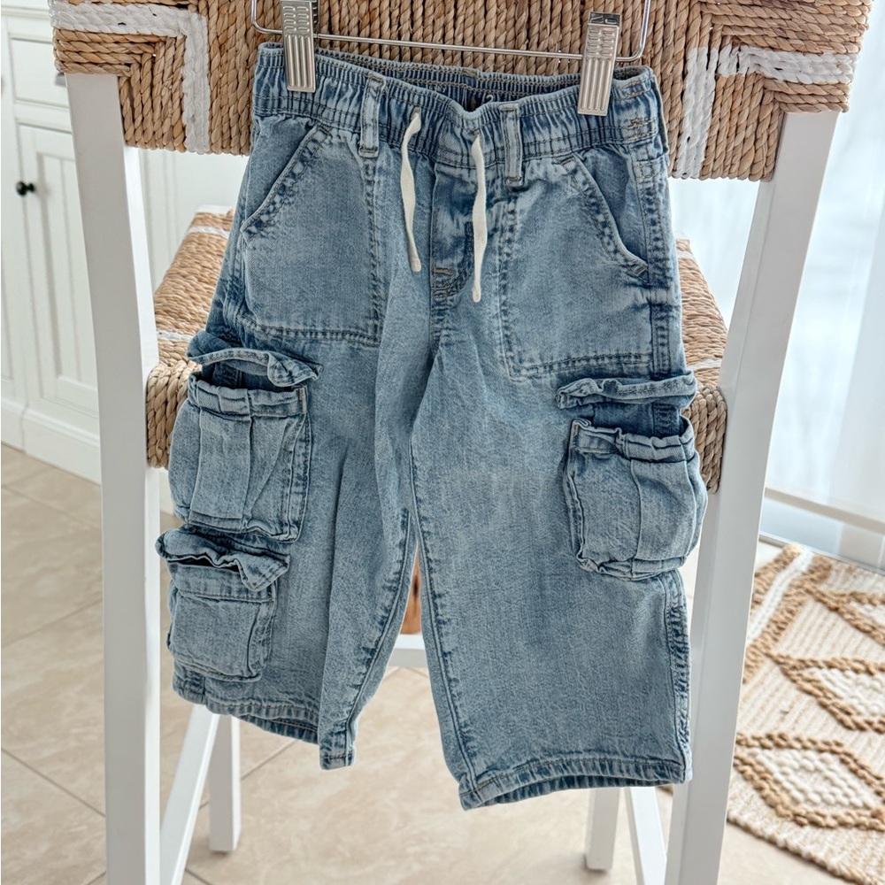 GAP Denim Blue Cargo Pants